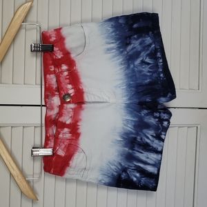 Cat & Jack red/white/blue stretch denim shorts